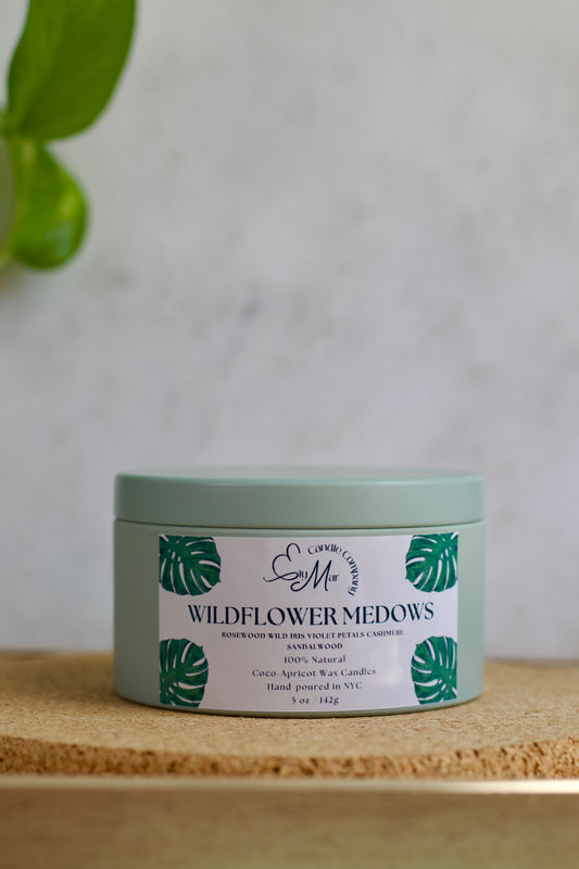Wild Flower Medows Candle Tin