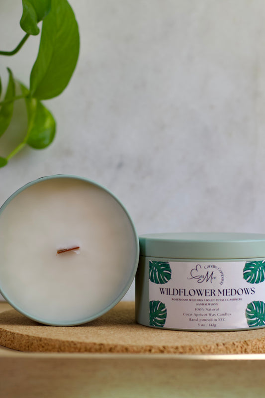 Wild Flower Medows Candle Tin