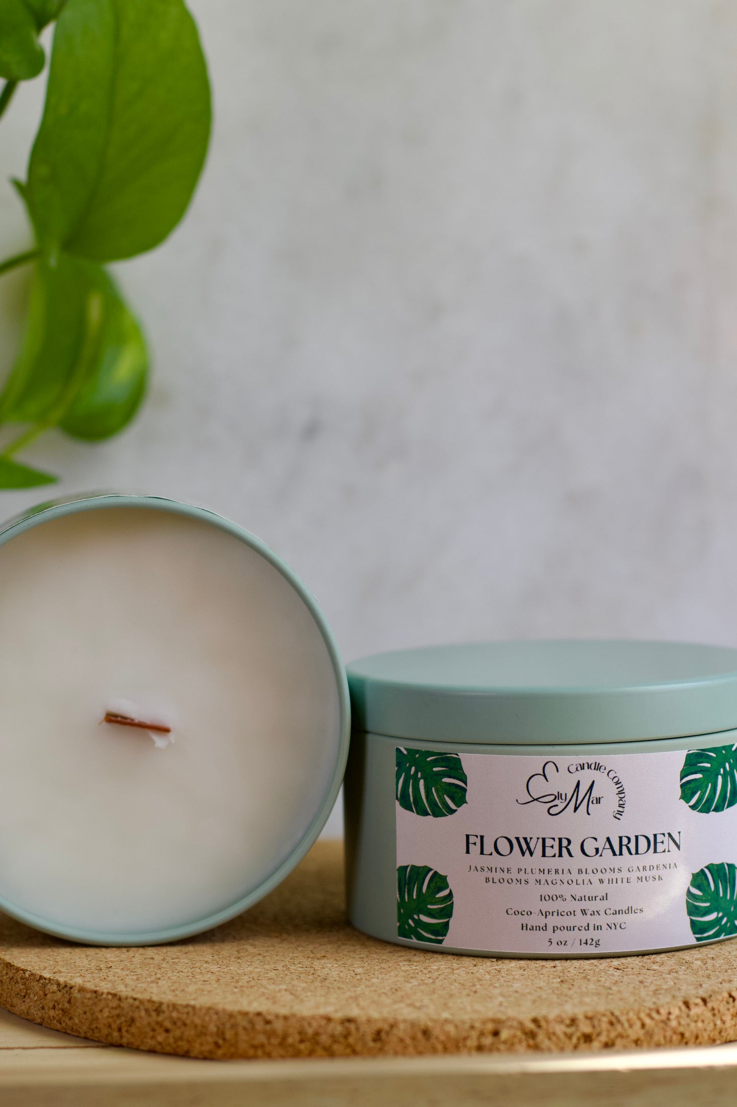 Flower Garden Candle Tin