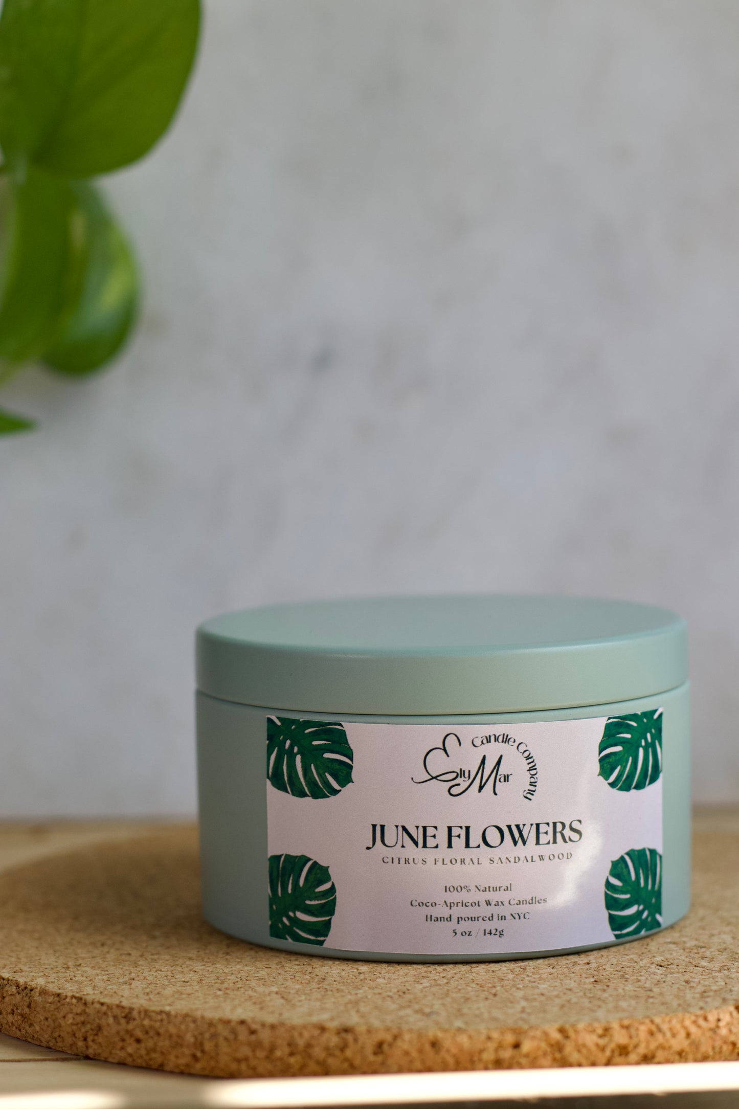 June Flowers Candle Tin